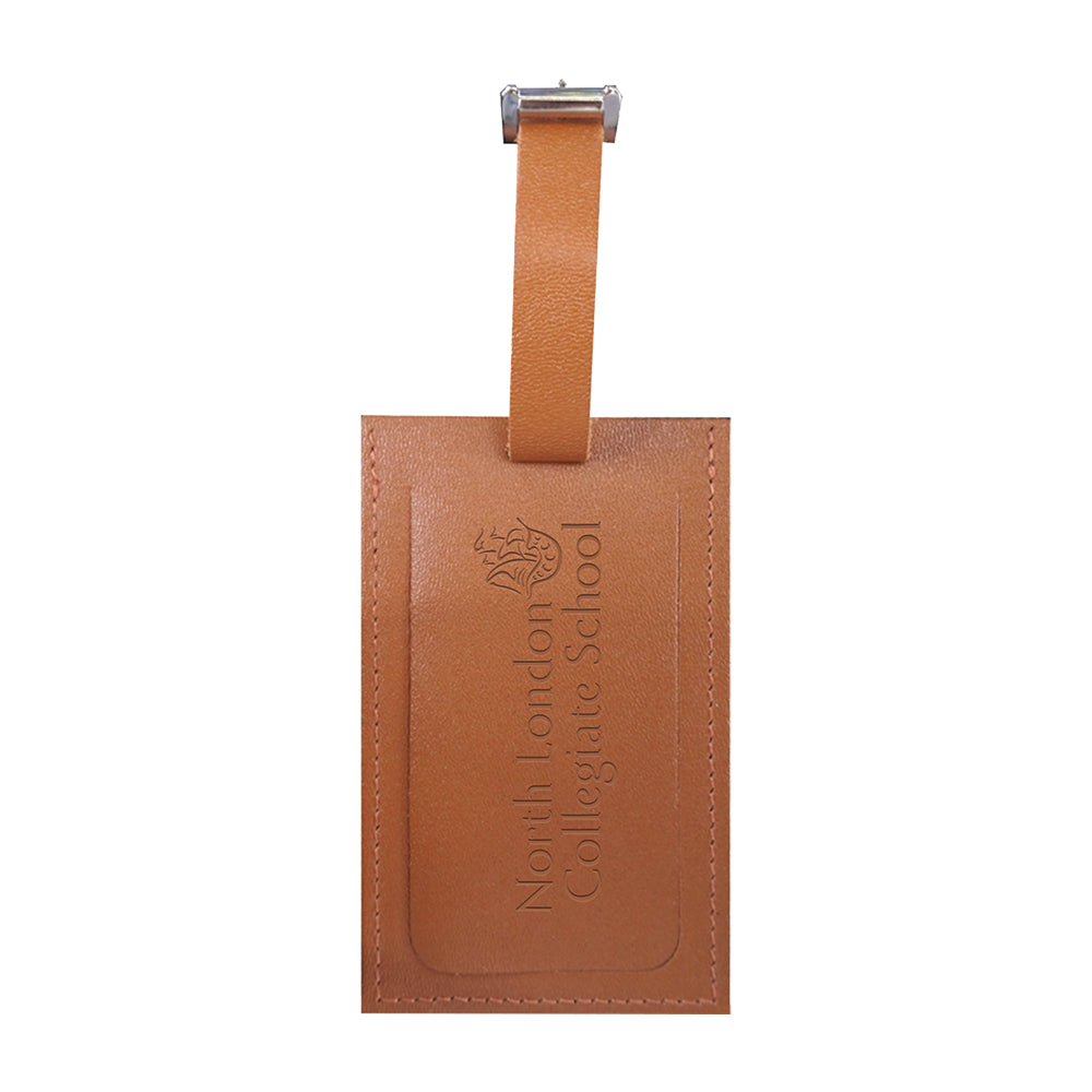 Recycled Leather Luggage Tag